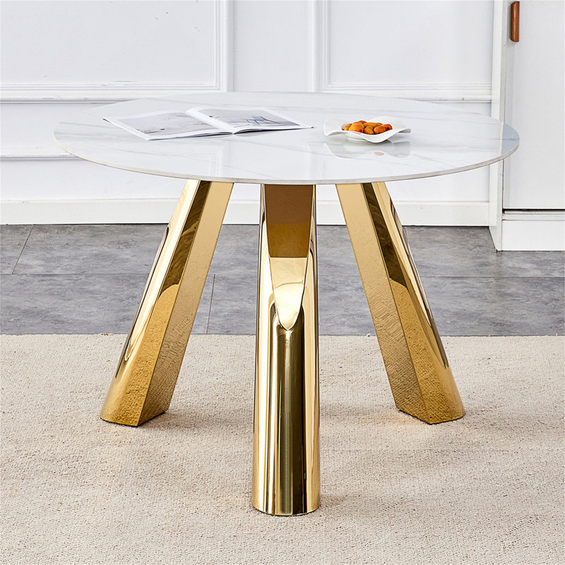 Table luxueuse en pierre frittée 42 "