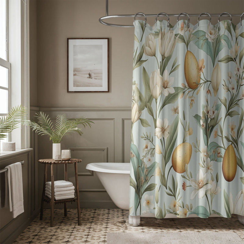 Rideaux de douche 1 pièce Bright Prints Bright, H 74 po x l 71 po
