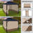 Aoodor Replacement 4-Panel Gazebo Sidewall Curtains-121327734-97531252