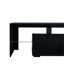Meuble télé noir moderne de 60 à 69 pouces avec 20 lumières à DEL et option de télécommande compatible avec 20 couleurs