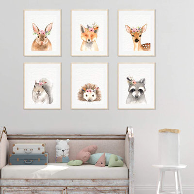 Crissom Animals 6 - Piece Paper Print