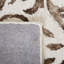 Tapis en laine / coton touffeté à la main Berman ivoire / chocolat-161882032
