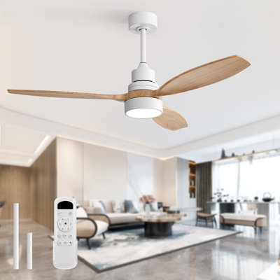 52" Nicola 3 - Blade LED Propeller Ceiling Fan with Remote Control and Light Kit Included