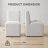 Ritney Down Fill Dining Chair with Casters
