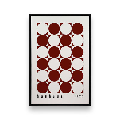 Impression sur toile bourgogne Bauhaus