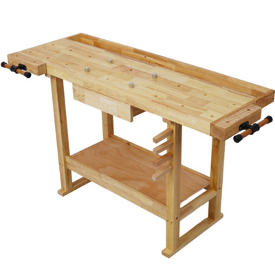 Établi en bois pour atelier et maison
