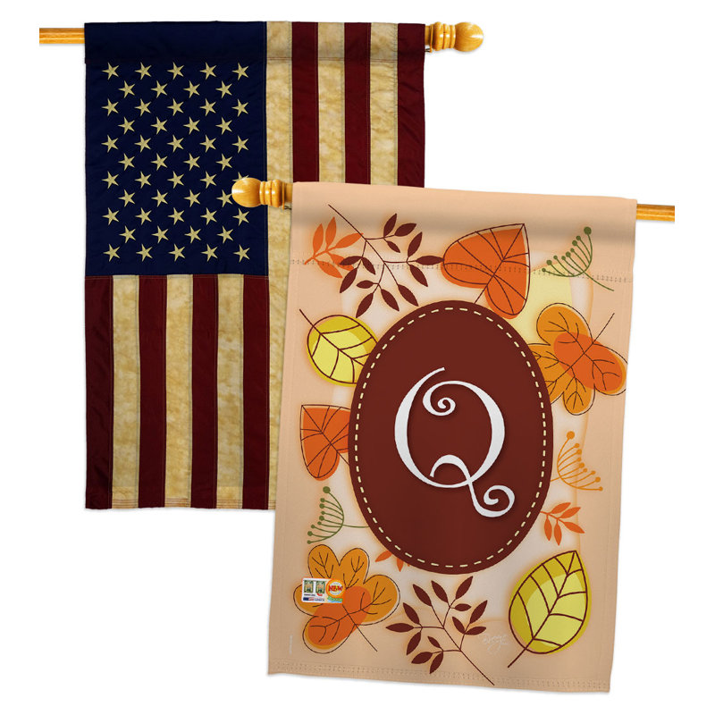 Drapeau d'automne 40 po x 28 po, Q
