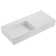 40 in. Wall-Mount or Countertop Bathroom Hidden Drain with Large Square Bowl