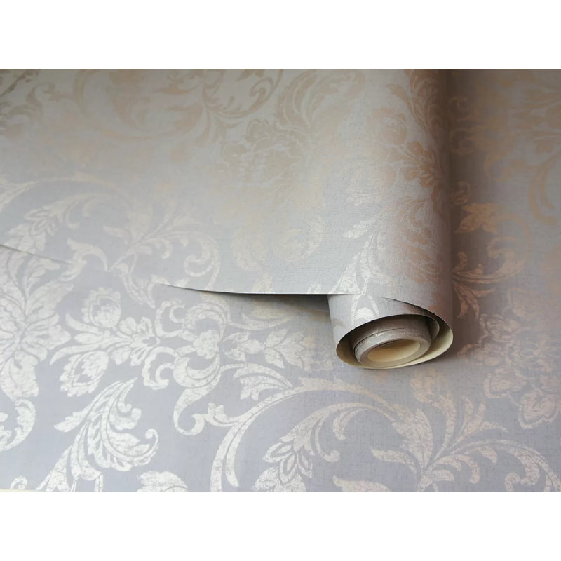 Glistening 10.05m x 53cm Textured Metallic Finish Wallpaper Roll