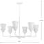 Lustre 6 lumières façon bougie Pinellas-94230753