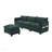 Oversized Modular Sectional Sofa With Movable Ottoman, 4-Seat Modern Corduroy Set, Convertible L-Shaped Couch For Versatile Living-1691955838