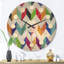 Horloge murale géométrique Retro Design III-63617526