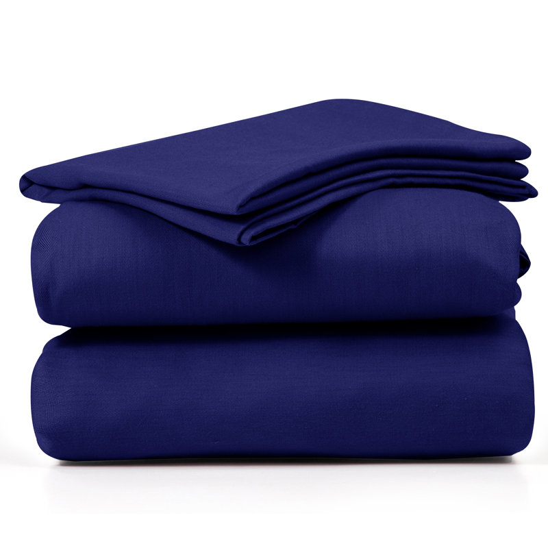Ensemble de literie 4 pièces Luxury, Simple TG, Bleu marine