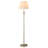 Beige and Brushed Nickel 3-Piece Lamp Set