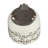 S/2 Ceramic 6/8" Scribble Footed Planter