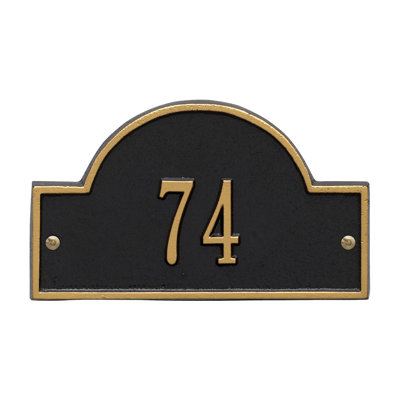 1-Line Wall Address Plaque
