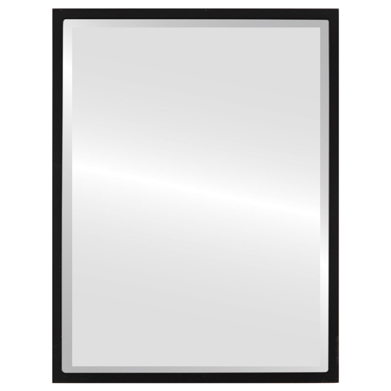 Miroir d'appoint Campblin, H 23,12 po x l 29,12 po, Noir mat