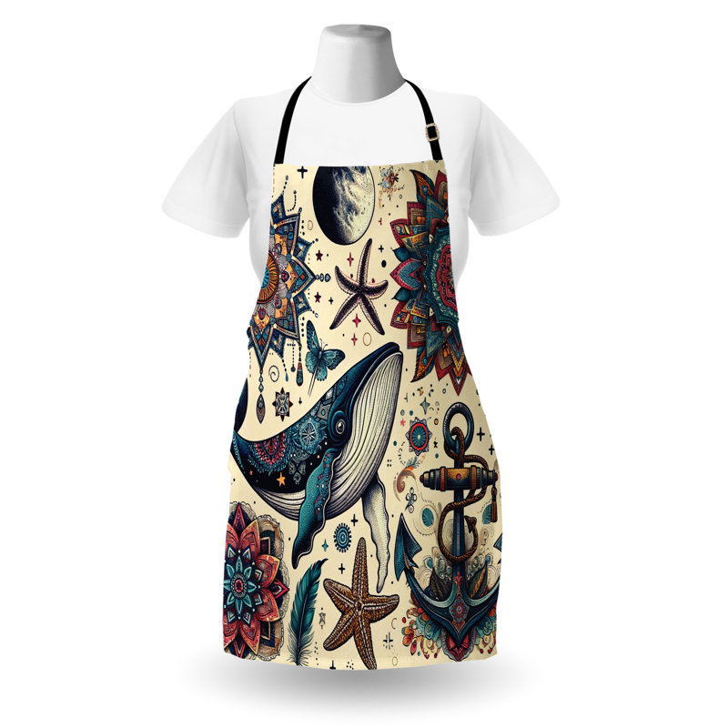 No Pattern Bib Apron