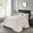 Reversible Bedspread Set Cream Queen-119181116