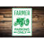 Enseigne en aluminium Farmer-1890981163