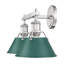 Éclairage pour salle de bain 2 lumières Orwell en étain avec vert pin-974323191