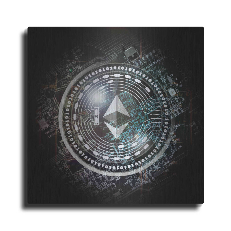 «Eth Ethereum Crypto Coin» par Valentyn Artemenko, H 24 po x l 24 po