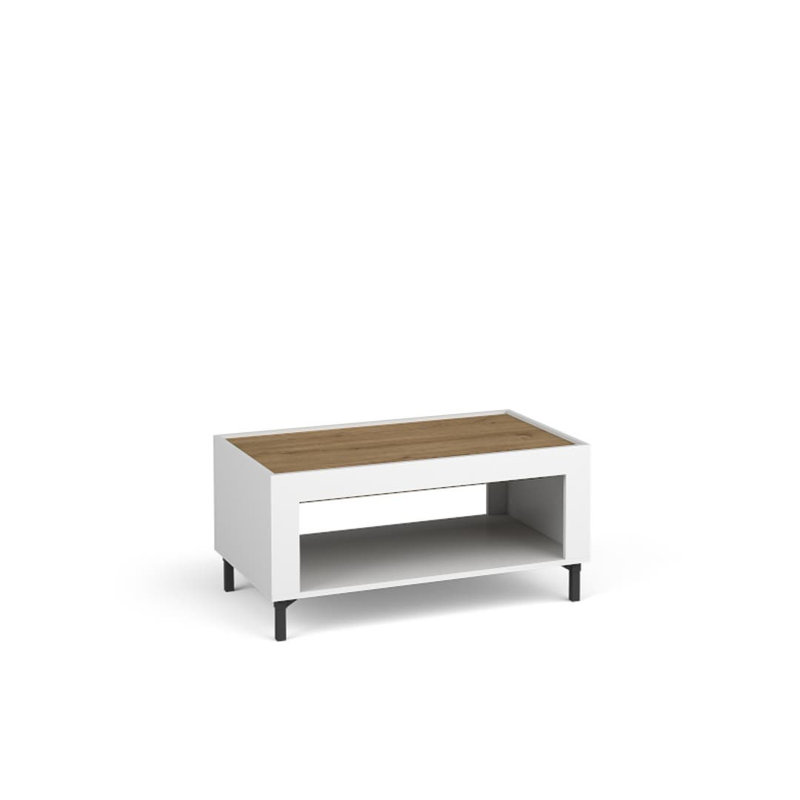 Olawale Four Leg Coffee Table with Storage, White
