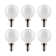 60 Watt Equivalent G16.5 E12/Candelabra Dimmable LED Bulb