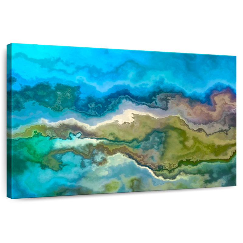 Wavescape bleu et vert