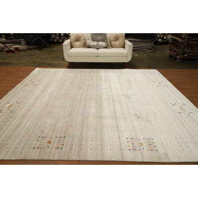 Tapis tribal fabriqué à la main de style Gabbeh 10 x 10