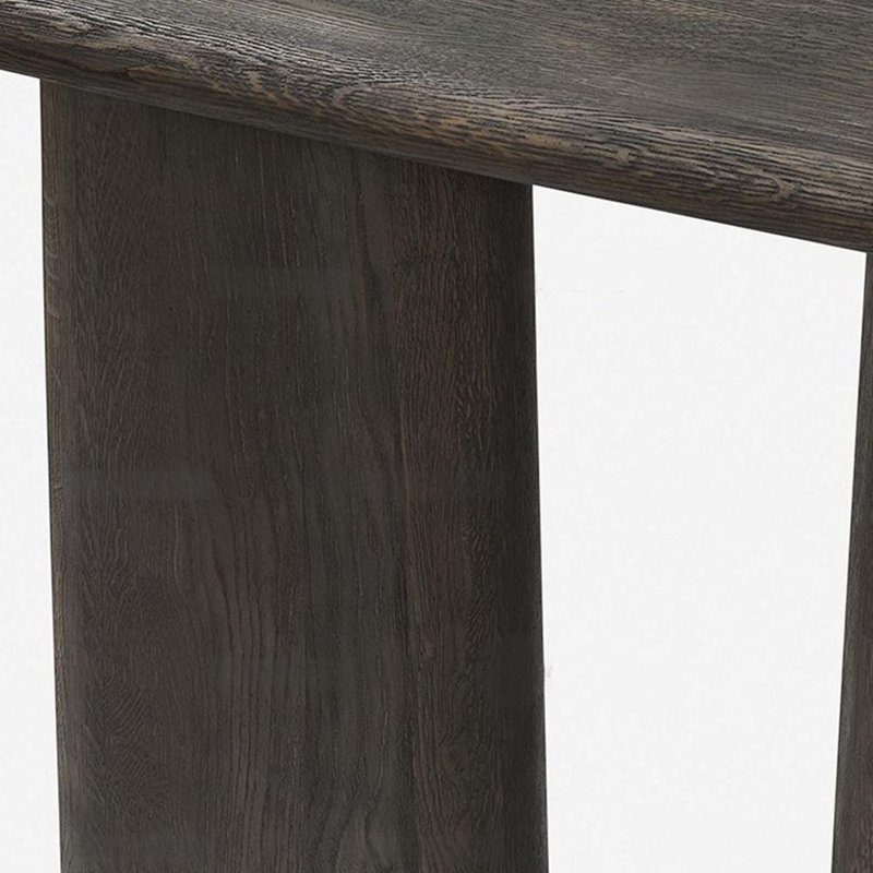 Console d'entrée en bois massif de style Wabi-Sabi, H 31,5 po x l 47,2 po x P 15,7 po