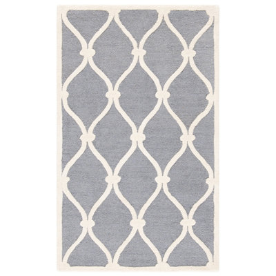 Cannen Hand Tufted Wool Geometric Rug