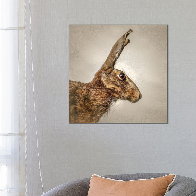 Hare by Mark Gemmell - Wrapped Canvas Print, 66.04 cm H x 66.04 cm W x 3.175 cm D