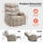 Roder Power Recliner Lift Chair with Extended Footrest, Fabric Upholstered-1068740861