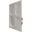 Panneau mural 3D 19,63 "x 19,63" en noir (paquet de 12)-91552271