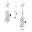 Luminaire suspendu cylindrique à 3 lumières à intensité variable avec accents de cristal-2094169922-2121709320