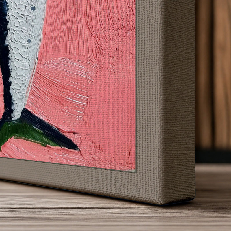 Two Fish Standing Boho - Print, 24x16 - 61.0 x 40.6 cm, Taupe Border