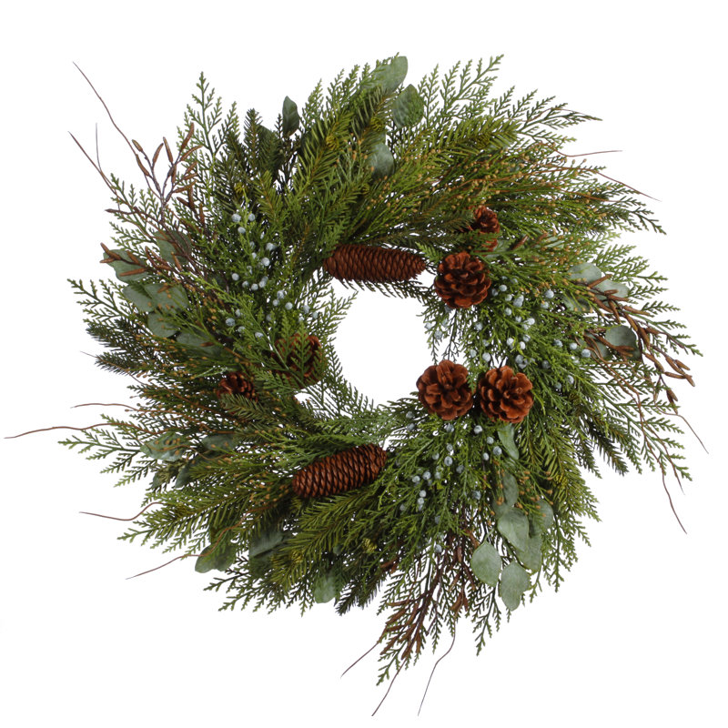 Mixed Cedar Pine Wreath