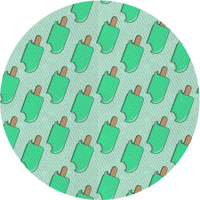 Tapis décoratif vert cyprès du lac