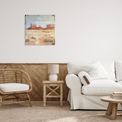 Désert, carte postale sur toile Mesa, design par Petal Prints Design