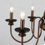 Luminaire de style campagnard rétro vintage à 6 lumières à intensité variable style campagnard-546782110