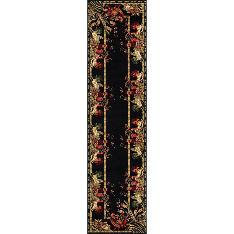 Floral Area Rug, Runner 61 cm x 243.8 cm