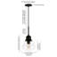 Luminaire suspendu simple à 1 lumière Katarina-2133049091-2133049088