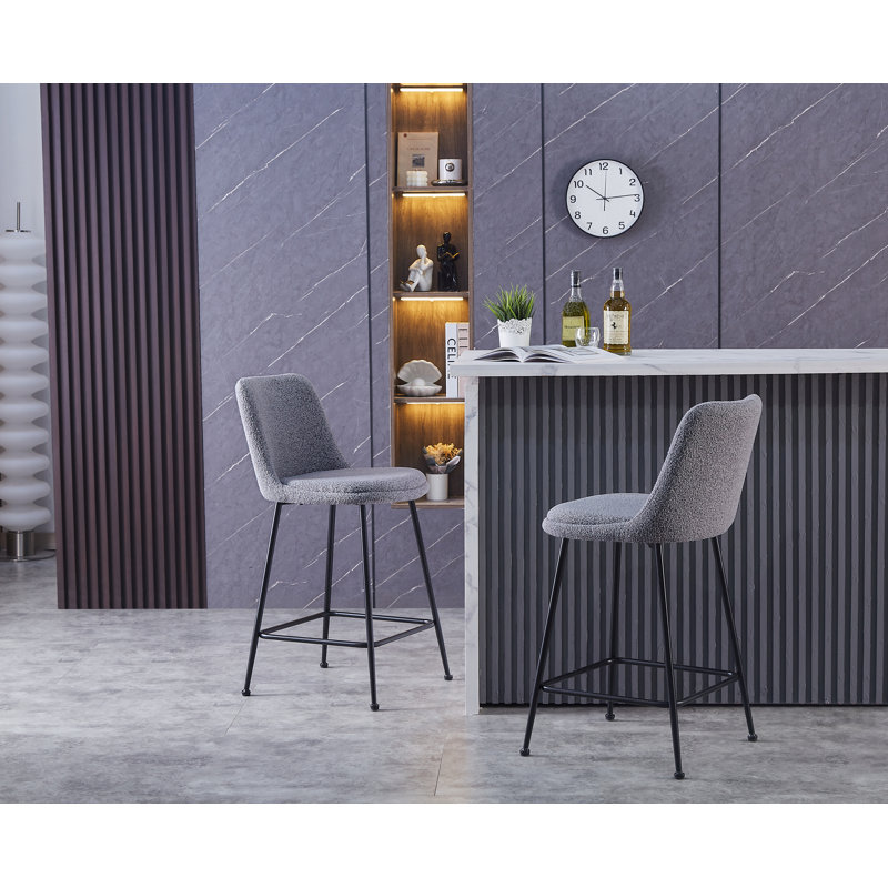 Citlali 64.49cm Stool, Dark Grey