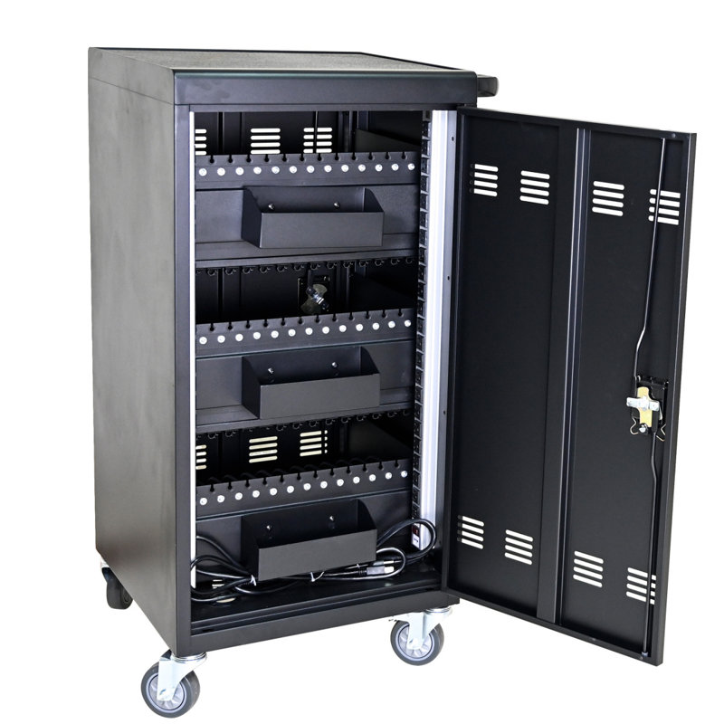 Chariot et armoire de charge mobile pour tablettes 45 ordinateurs portables