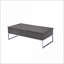 Chêne gris & amp; Table basse chromée à plateau relevable avec rangement caché, pièce de salon spacieuse