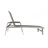 1PC Patio Rust Resistant Aluminum Frame Chaise Lounge With Mesh Seat & Armrest-250116630