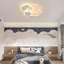 Star-Shaped 55Cm LED Flush Mount With Remote