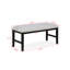 Banc en bois gris clair 1pc
