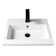 AGUA CANADA Leandro 15.75'' Gloss White Polymarble Rectangular Bathroom Sink with Overflow